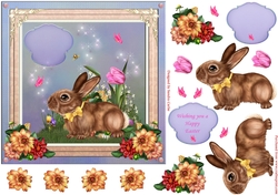 Easter Wishes Decoupage Topper 4