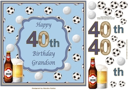 Happy 40th Birthday Grandson Topper