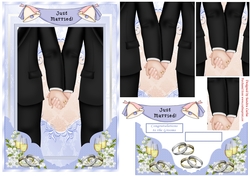 Happy Grooms Wedding Day Topper