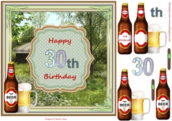 Happy 30th Beautiful Countryside Topper