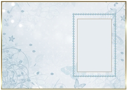 Soft Blue Butterfly Insert 4