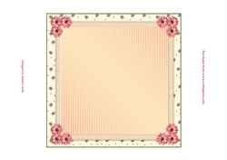 Happy Birthday Peach Blank Insert