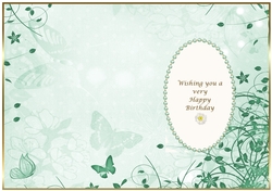 Meadow Green Butterfly Insert 2