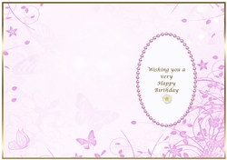 Candy Pink Butterfly Insert