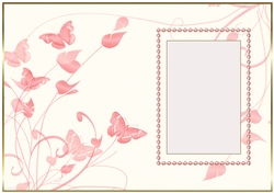 Peach Butterfly Insert
