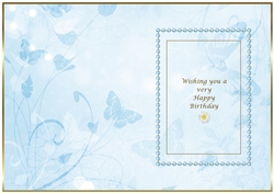 Pale Blue Butterfly Insert