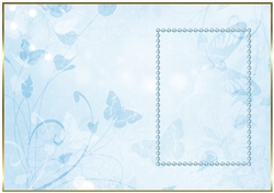 Pale Blue Butterfly Insert 3