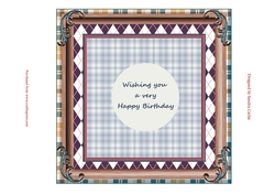 Male Birthday approx: 7.5 x 7.5ins Insert 5