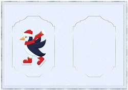 Skating of for Christmas Blank Insert