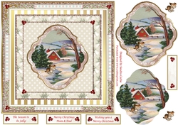 Vintage Christmas Winter Topper
