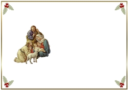 A Child is Born Christmas Blank Insert