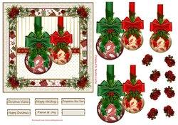 Christmas Baubles Topper