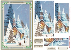 Christmas Vintage Midnight Mass Topper