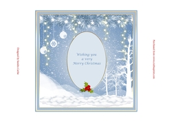 Winter Wonderland Insert 1 approx:7x7ins