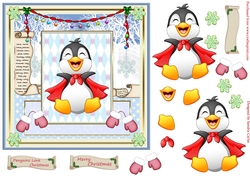 Penguins Love Christmas Topper
