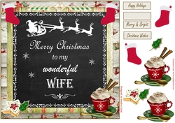 Merry Christmas wonderful Wife Topper 