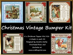 Vintage Christmas 5 x kit 1