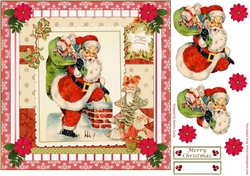 Merry Christmas Santa Topper 2