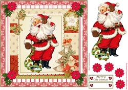 Merry Christmas Santa Topper 3