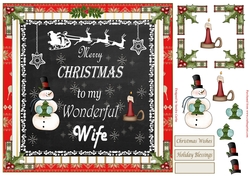 Merry Christmas Wife Topper