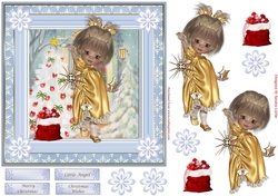Little Angel Christmas Decoupage Topper 3