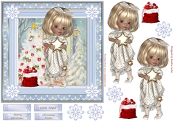 Little Angel Christmas Decoupage Topper 9