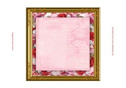 Be Mine Valentine 7x7ins Floral Insert