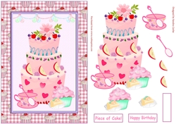 Piece of Cake Topper