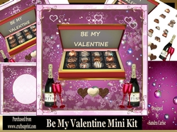 Be My Valentine Decoupage Topper Mini Kit