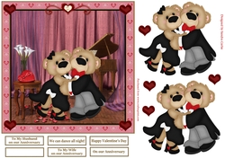 We can dance all night Valentine/Anniversary Decoupage Topper