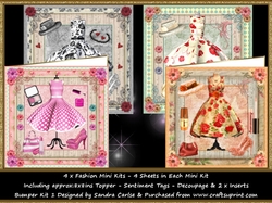 Fashion 4 x 8x8ins Topper kits