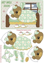 Get Well Soon Decoupage Topper