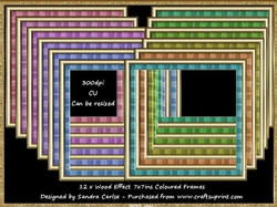 Wood Effect 12 x Frames