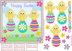 Easter Chick Decoupage Topper 1
