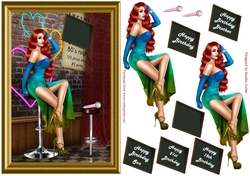 Its Showtime Decoupage Topper