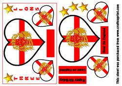 Three Lions 3d Decoupage Topper