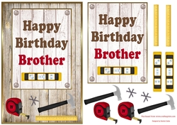 Wood Panel Brother Birthday Topper