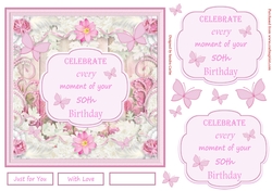 Celebrate 50th Birthday Topper