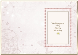 Champagne colour Butterfly Insert 3