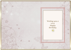 Coffee Creme colour Butterfly Insert 4