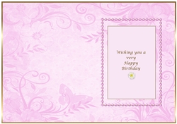 Pink Butterfly Insert 3