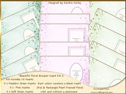 Beautiful Foral Insert x 15 kit
