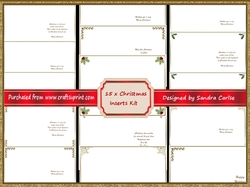 Christmas Inserts x 15 kit 2