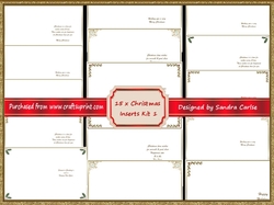 Christmas Inserts x 15 kit 1