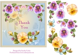 Floral Thank You Topper