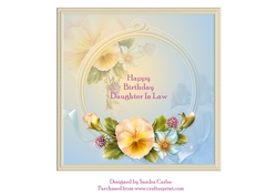 Happy Birthday Daughter In Law Insert