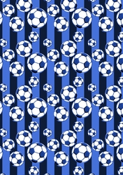Football Paper Blue 7