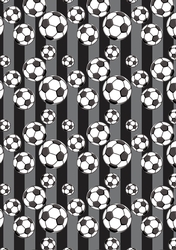 Football Paper Black & White 10
