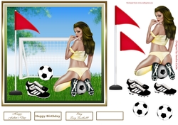 Sexy Football Decoupage Topper 4