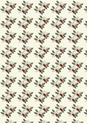 Christmas Holly Backing Paper 2